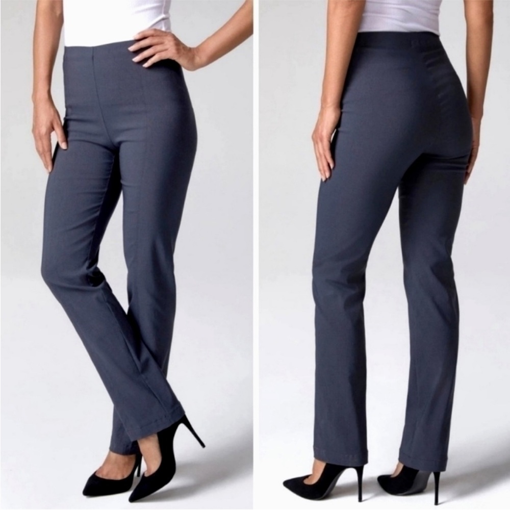 Franne Golde NWT All Season Classic Magic Pants Women’s Size 16 Charcoal Gray